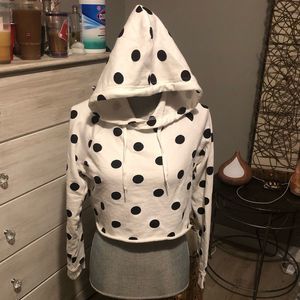 crop top hoodie size Small